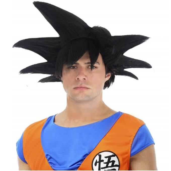 Perruque noire son goku saiyan dragon ball z