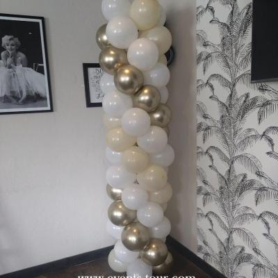 Décoration colonne de ballons en latex forme spirale REF/PES-332