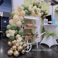 Pes 369 decoration guirlande organique en ballon avec location chariot candy bar