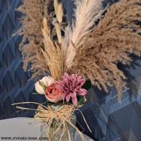 Pes 387 decoration vase centre de table decoratif nature champetre fleur sechee