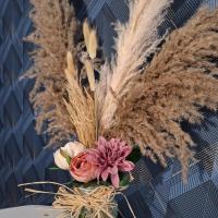 Pes 387 vase decoration centre de table decoratif nature champetre fleurs sechees