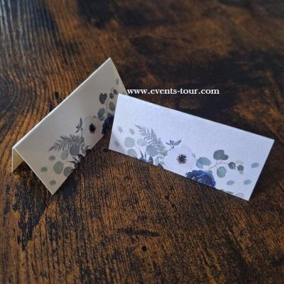 Pes 392 marque place chevalet rose bleu floral nature champetre