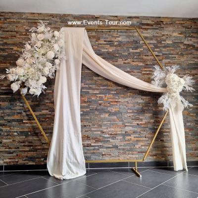 Pes 404 location arche hexagonale mariage decoration florale fleur champetre nature nord pas de calais