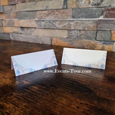 Pes 411 marque place chevalet carton champetre rose hortensia bleue