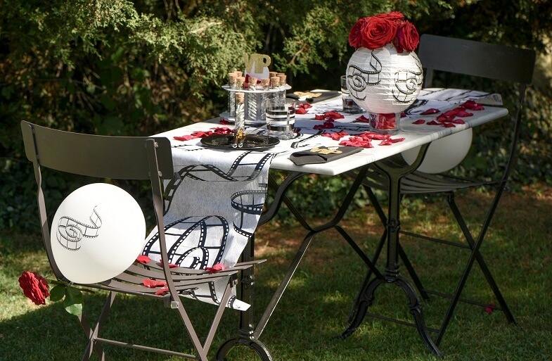 Petale de rose bordeaux en tissu 1