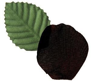Petale de rose noire en tissu