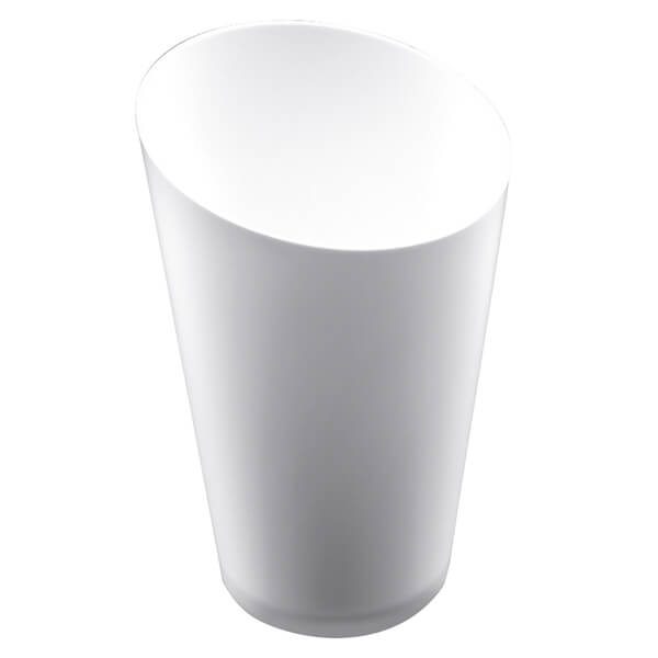 Petit verre blanc conique haut pour verrine