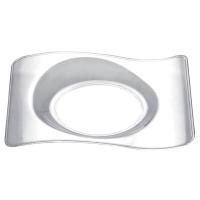 Petite assiette design transparente pour verrines