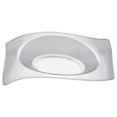 Petite assiette plate transparente pour verrine
