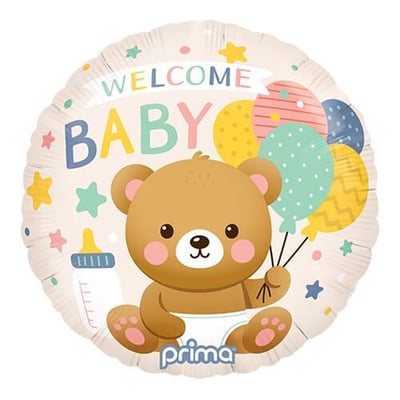 Pf 0032 18 magasin pas de calais gonflage ballon aluminium helium bienvenue bebe ourson naissance
