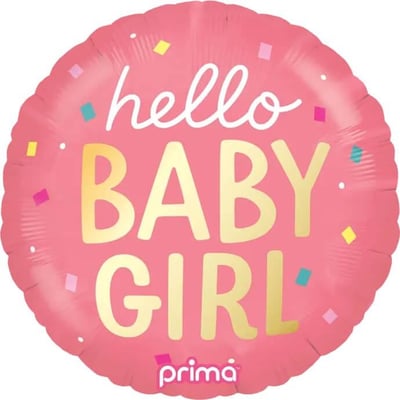 Pf 0066 18 magasin pas de calais gonflage ballon aluminium helium bienvenue bebe fille rose naissance