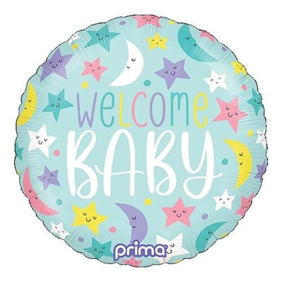 Pf wbms 18 magasin pas de calais gonflage ballon aluminium helium naissance bienvenue bebe lune bleu