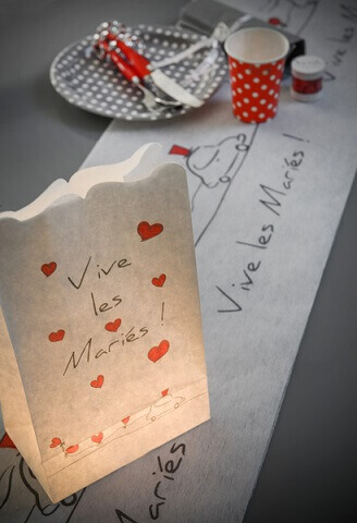 Photophore mariage vive les maries 1