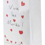 Photophore mariage: Vive les mariés (x6) REF/4263