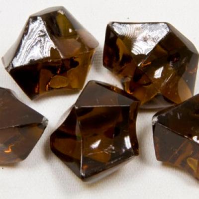 Pierre cristal marron