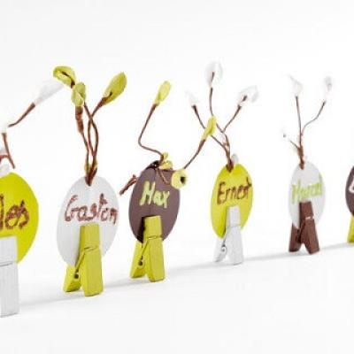 Pince en bois pyramide (x12) REF/3528