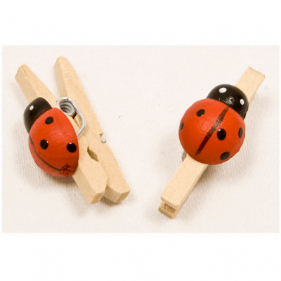 Pince coccinelle rouge 1