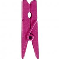 Pince en bois fuchsia