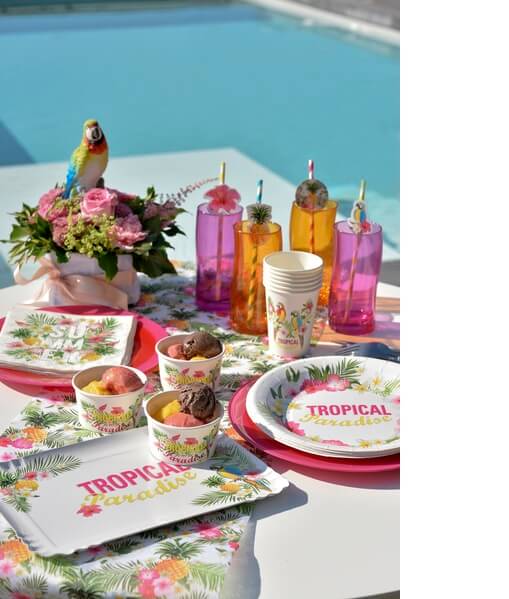 Plateau aperitif tropical