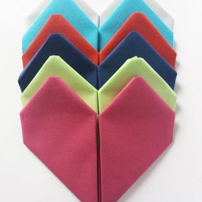 Pliage de serviette coeur naturel mariage st valentin