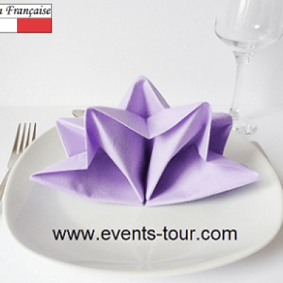 Pliage de serviette etoiles 1