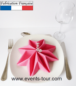 Pliage de serviette flocons 1
