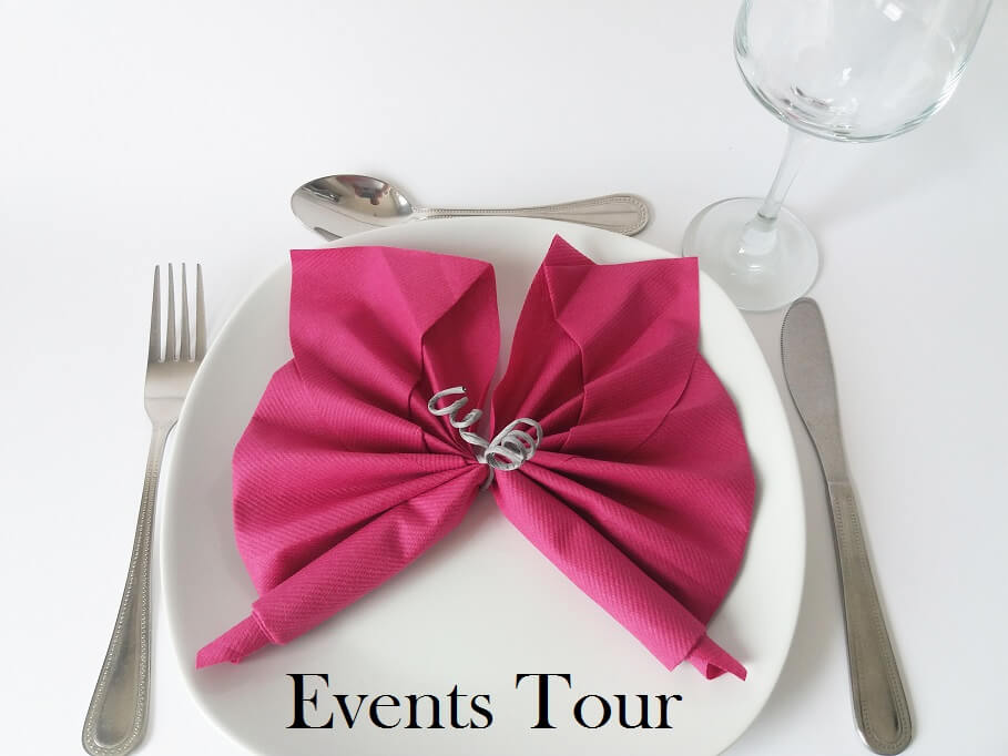 Pliage de serviette papillon fuchsia