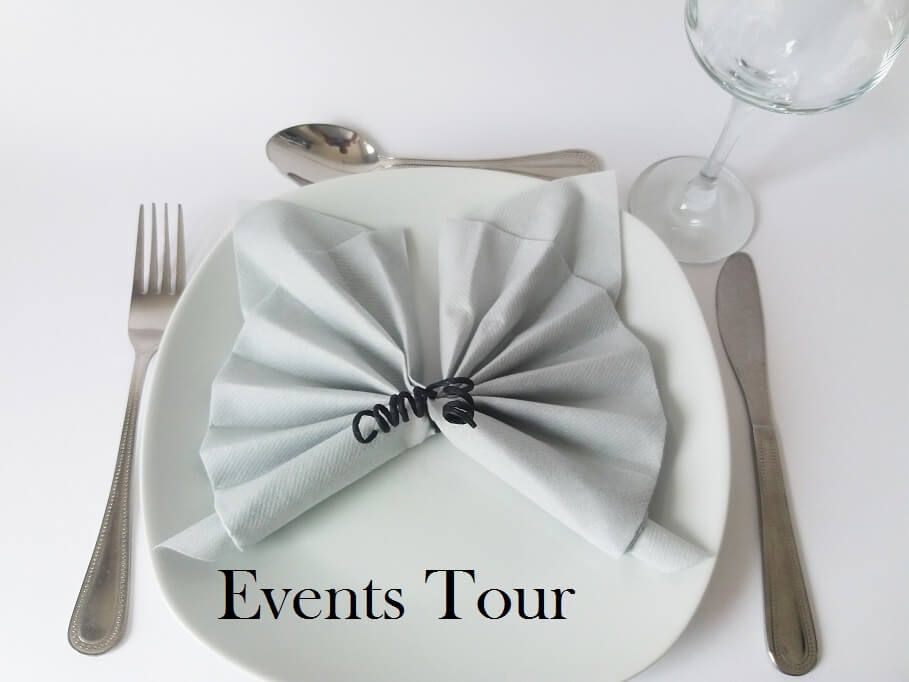 Pliage de serviette papillon gris