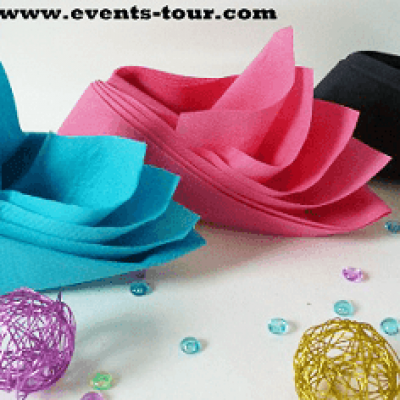 Pliage de seviette bateau oiseau du paradis