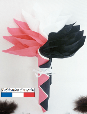Pliage de serviette Airlaid fleur (x1) REF/10057