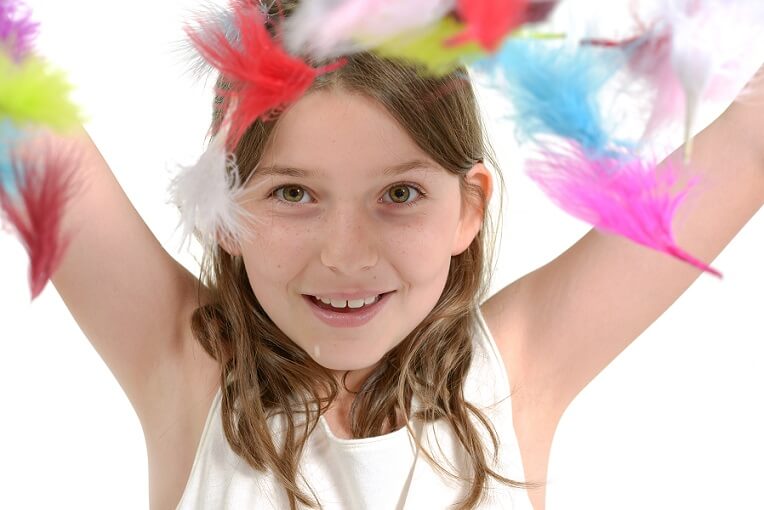 Plumes verte pour decoration