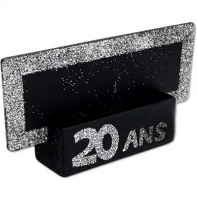 Marque-place argent anniversaire 20ans (x2) REF/MPP02