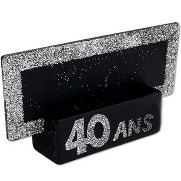 Marque Place Argent Anniversaire 40ans X2 Ref Mpp04