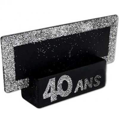 Marque-place argent anniversaire 40ans (x2) REF/MPP04