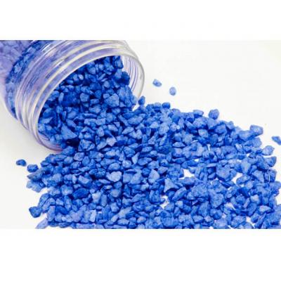 Pot de gravillon bleu royal