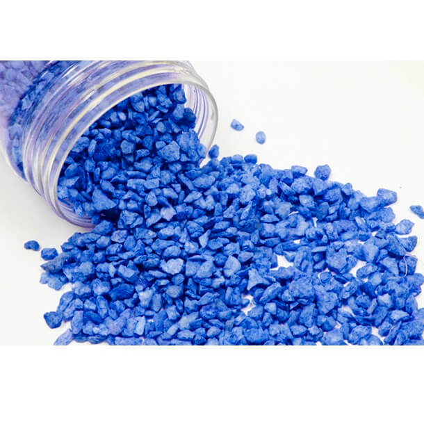 Pot de gravillon bleu royal