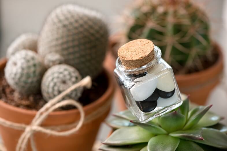 Pot en verre pour dragee