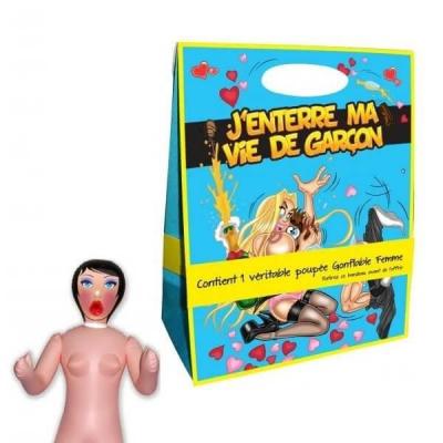 Cadeau de fête poupée gonflable femme pour enterrement de vie de garçon (x1) REF/PGEG