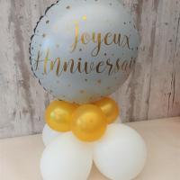 Prestation de service centre de table ballon latex aluminium anniversaire