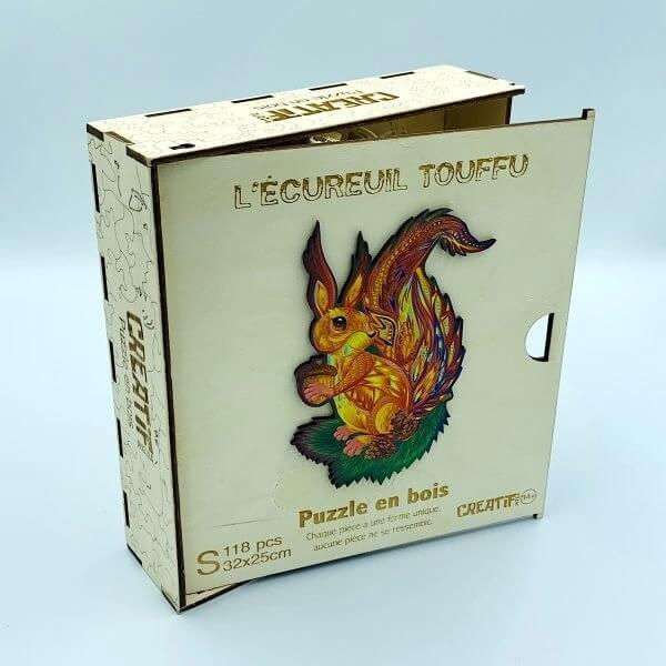 Puzzle animal en bois art créatif: Phénix Flamboyant REF/PC023