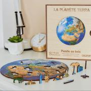 Puzzle en bois art créatif: Planète Terra de 118pcs (x1) REF/PC007