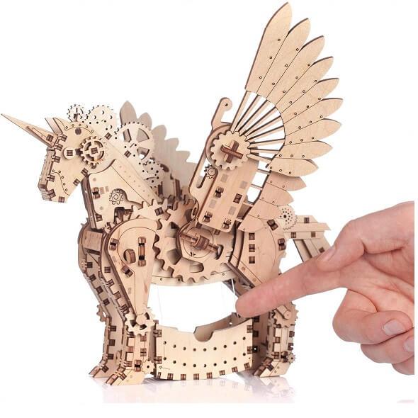 Puzzle licorne en bois