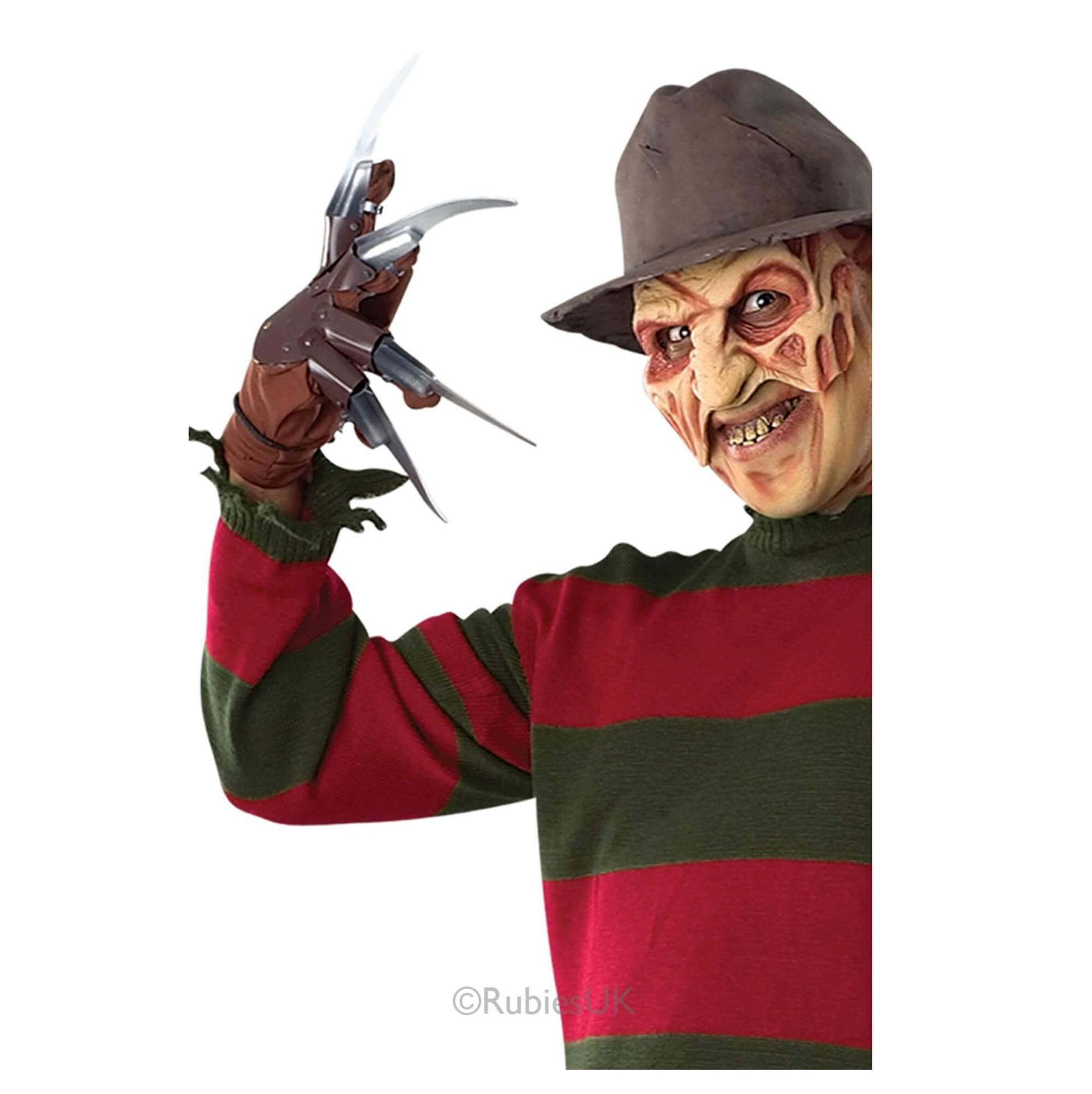 R1231 accessoire deguisement halloween gant avec griffe film freddy kruegger