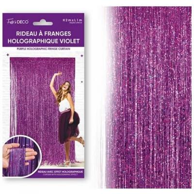 Rfm24vl rideau a franges violet astral