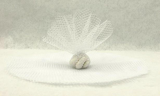 Rond tulle filet blanc