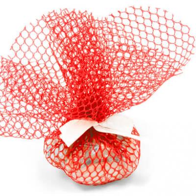 Rond tulle filet rouge