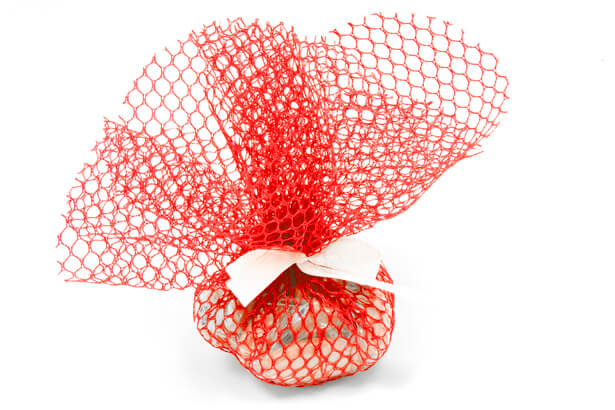 Rond tulle filet rouge