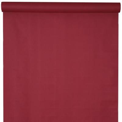 Nappe élégante rectangulaire Airlaid Bordeaux 120cm x 10m (x1) REF/6805