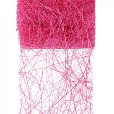 Ruban abaca fuchsia 7cm x 5m (x1) REF/2847