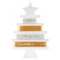 Ruban autocollant joyeux noel or